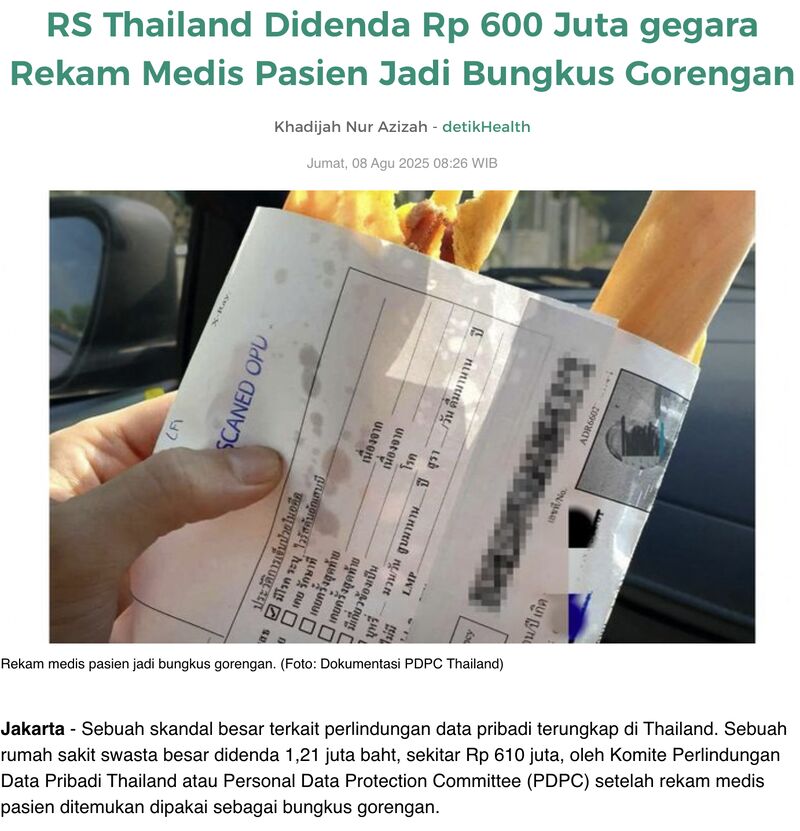 UU PDP: Risiko Rekam Medis Kertas di Faskes
