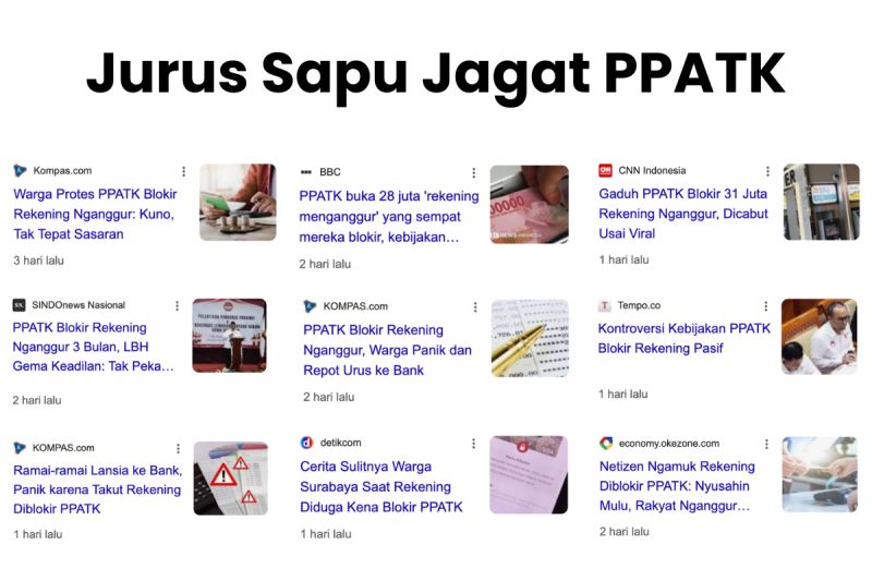 PPATK Blokir Rekening Dormant, Strategi Sapu Jagat